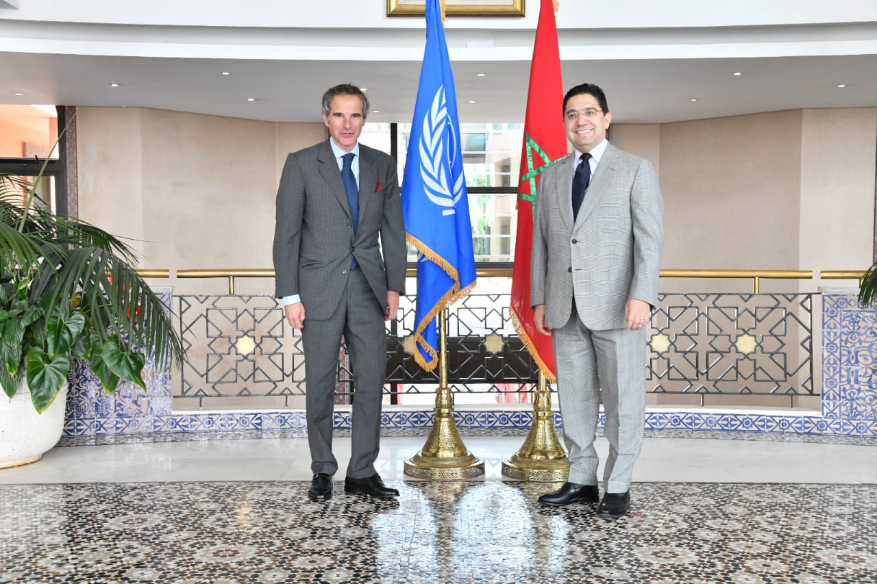 Nasser Bourita avec Rafael Mariano Grossi