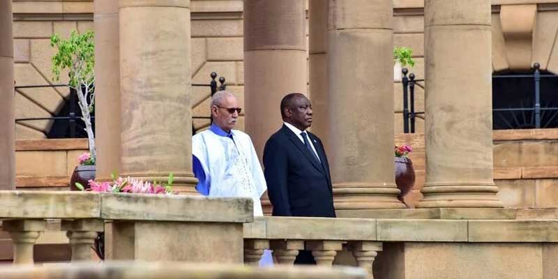 Cyril Ramaphosa reçoit Ibrahim Ghali