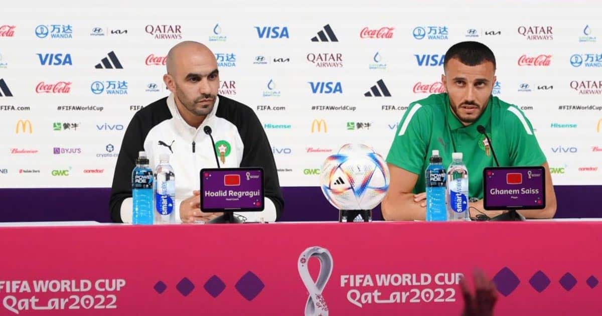Regragui: "Mazraoui n’est toujours pas out pour le match face à la Belgique"