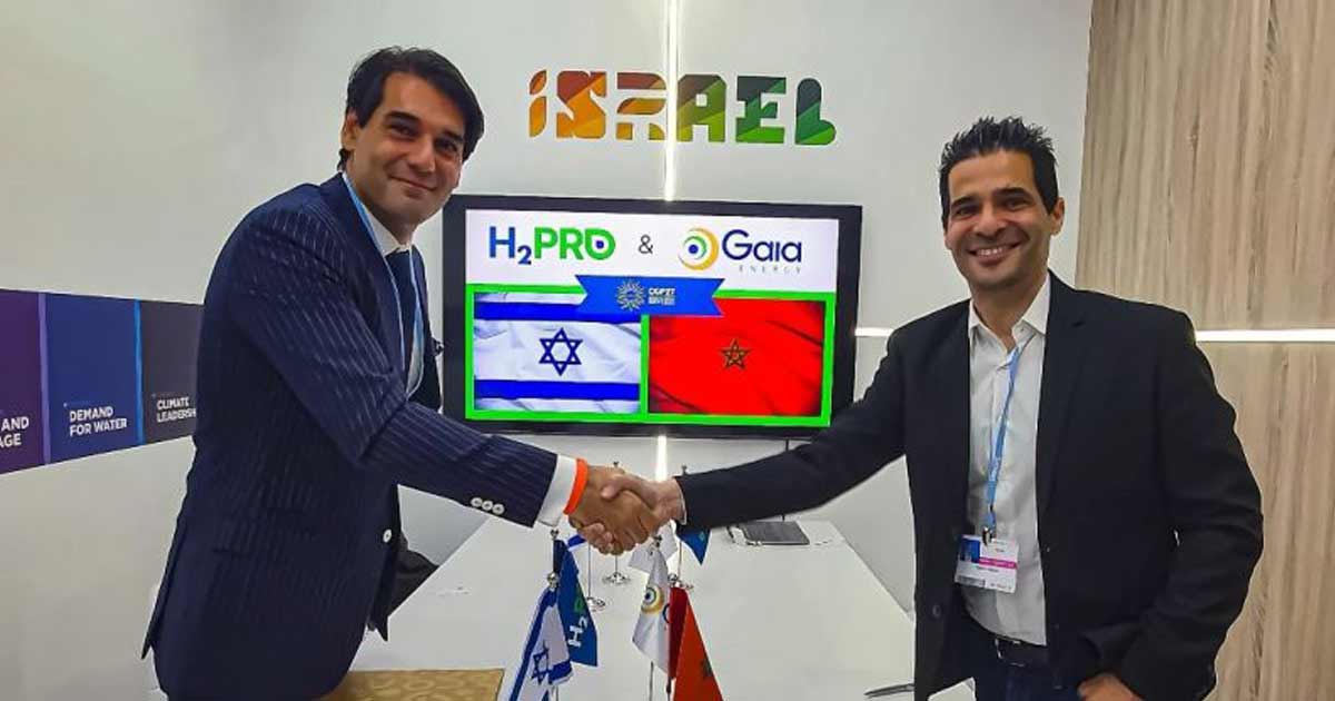 Hydrogène vert: Gaia Energy signe un accord avec la société israélienne H2Pro en marge de la Cop27