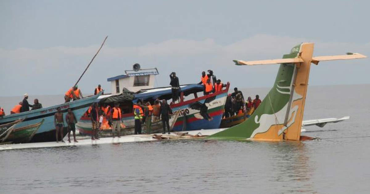 19 morts après le crash d'un avion dans le lac Victoria 