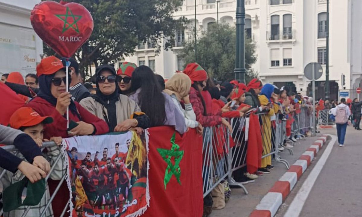 Accueil des Lions de l'Atlas à Rabat