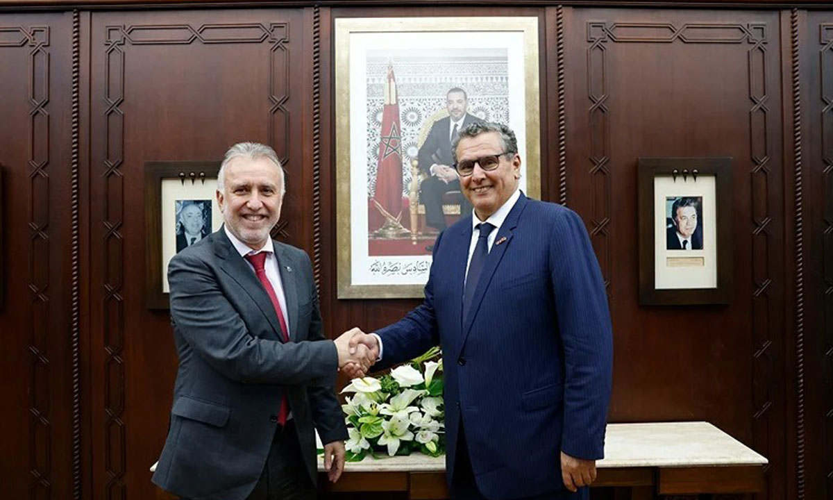 Le président du gouvernement des Iles Canaries s'entretient avec Aziz Akhaanouch
