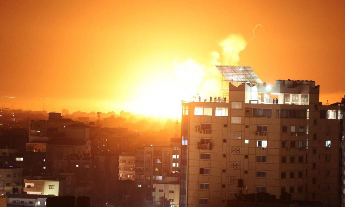 Vidéo. Gaza: l'armée israélienne mène des frappes
