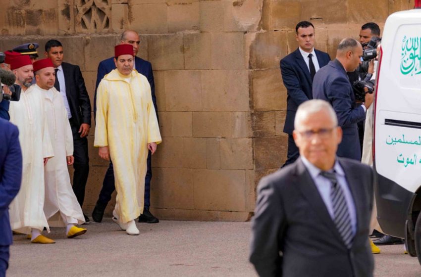 Funérailles à Rabat de Khalid Naciri en présence de Moulay Rachid