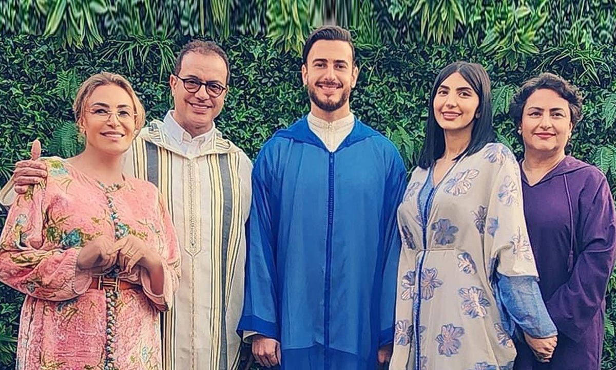 Photos. Saad Lamjarred fête l’Aid al Fitr avec sa femme et ses parents