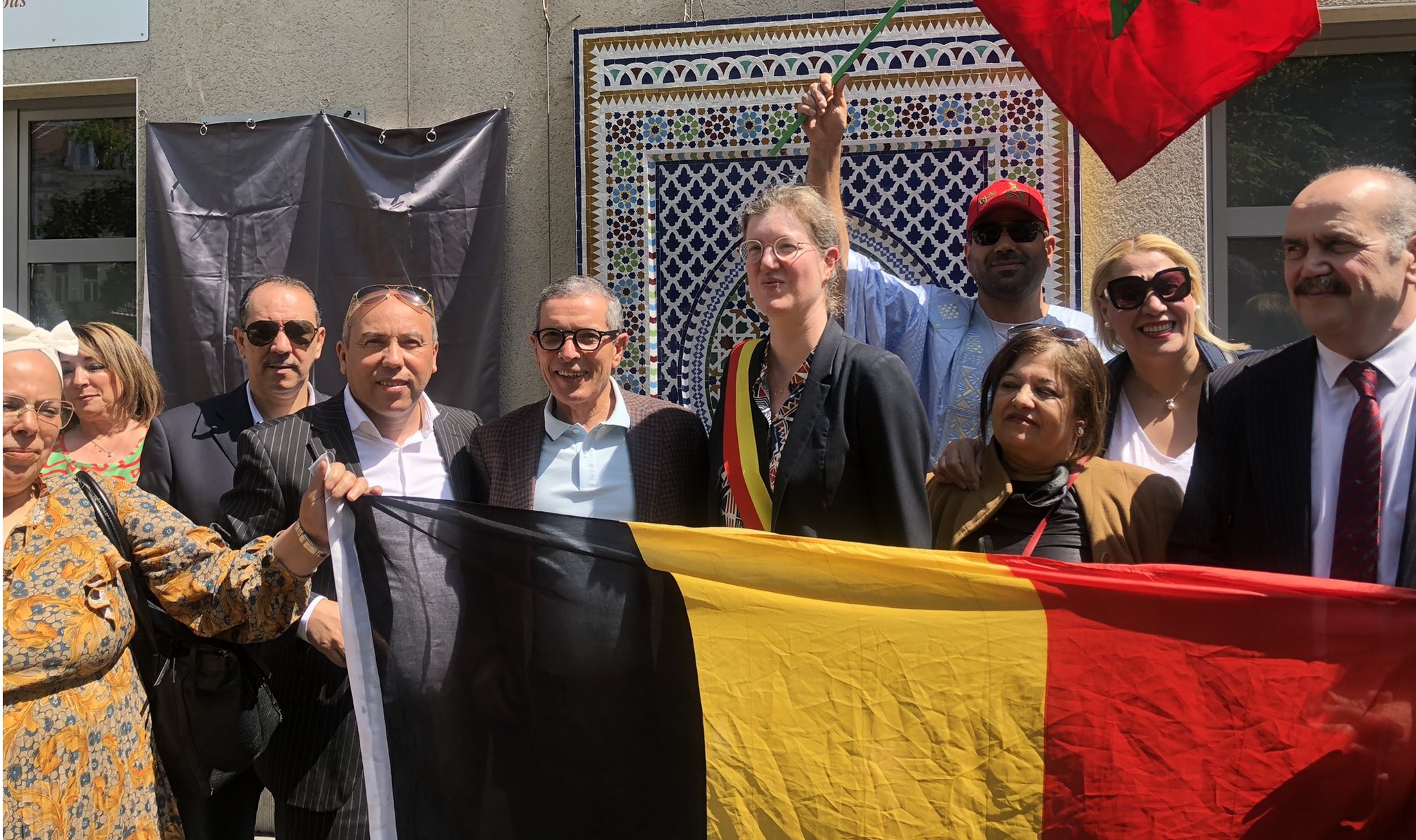 bruxelles fontaine hommage communaute marocaine