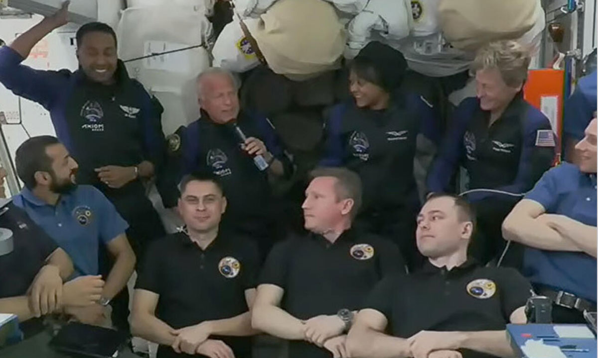 Station spatiale internationale: une mission privée arrivée avec deux Saoudiens à bord