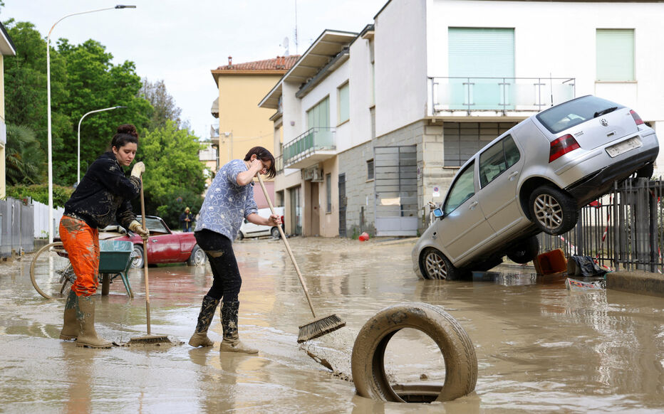 aftermath of deadly floods in northern italy