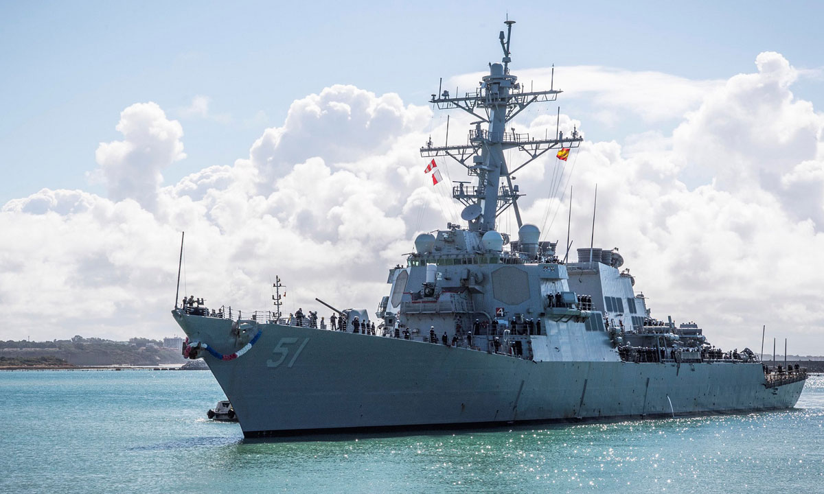 African Lion 23: le destroyer de l’US Navy «USS Arleigh Burke» accoste à Agadir