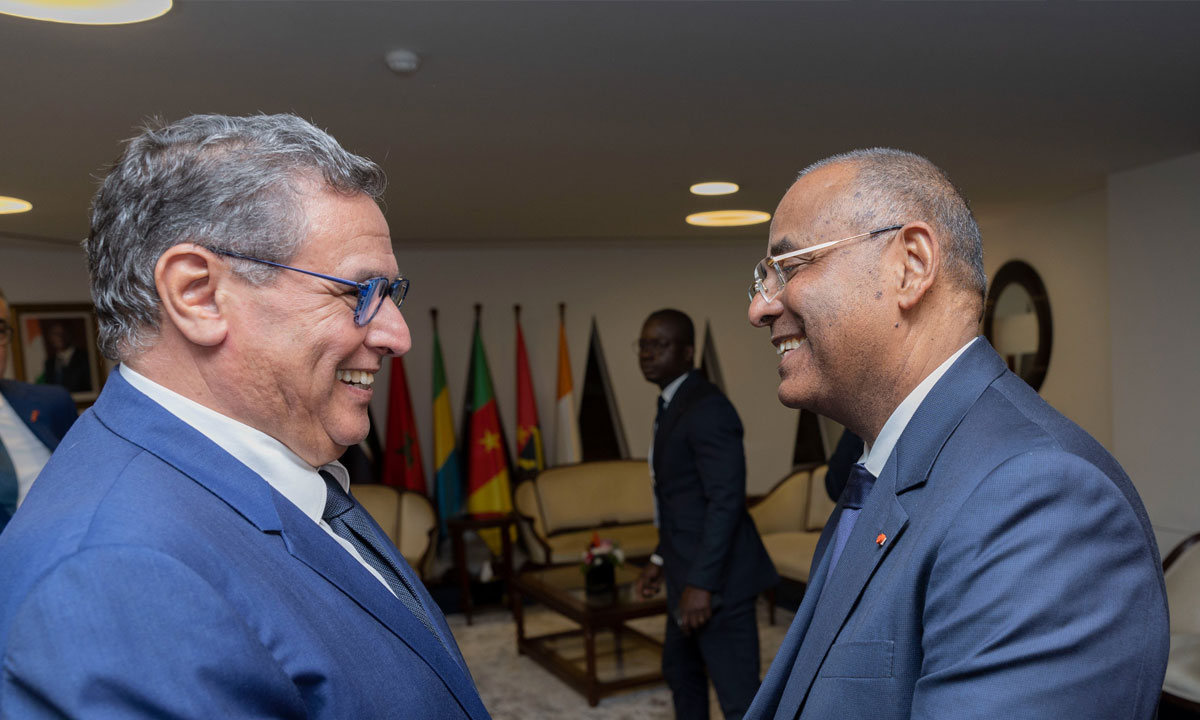 Aziz Akhannouch s'entretient à Abidjan avec le Premier ministre ivoirien Patrick Achi
