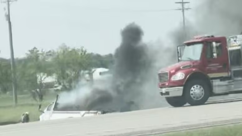 Canada, Manitoba, Carberry, accident de la route, collision