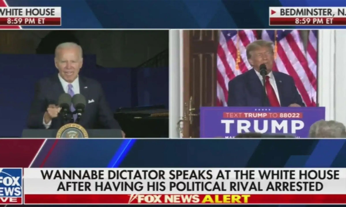 Fox News qualifie Biden de "dictateur en herbe", le jour de l'inculpation de Trump 