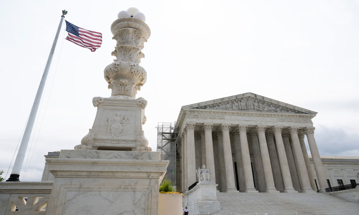 La Cour suprême des Etats-Unis, à Washington.