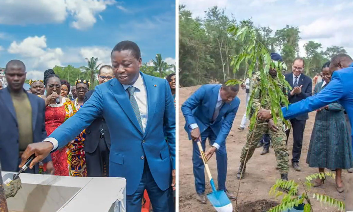 ose de la première pierre du Centre de services agricoles à Kpalimé, une initiative conjointe du gouvernement togolais et du Groupe OCP