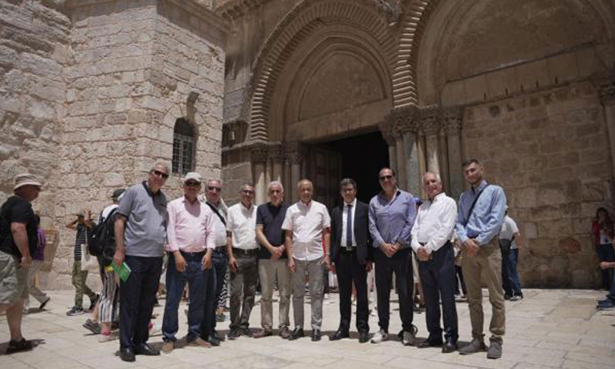 Une délégation marocaine spécialisée dans l'architecture archéologique en visite à Al-Qods