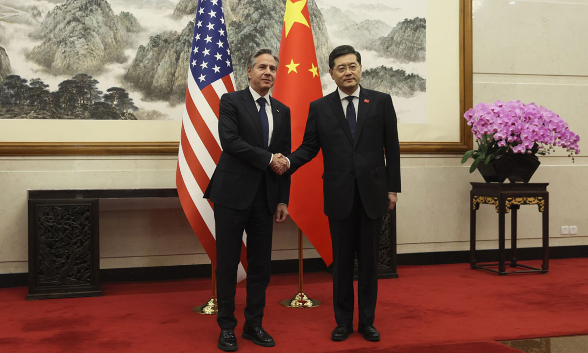 Washington salue des discussions "constructives" de Antony Blinken à Pékin