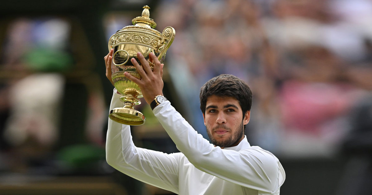 Vidéo. Alcaraz remporte son premier Wimbledon en battant Djokovic
