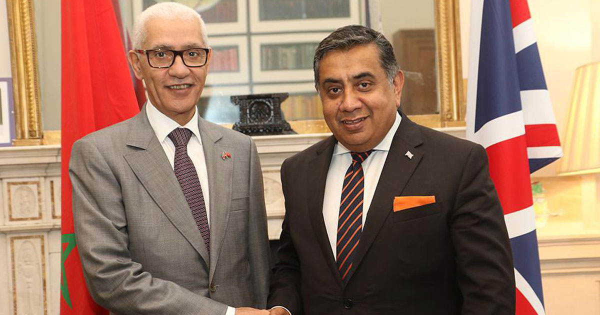 Le renforcement des relations maroco-britanniques au menu d'un entretien entre M. Talbi Alami et Lord Tariq Ahmad de Wimbledon