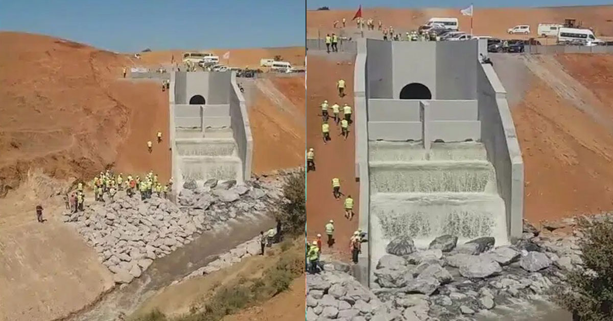 Achèvement de la première tranche de l’autoroute de l’eau, les eaux du Sebou arrivent à Bouregreg
