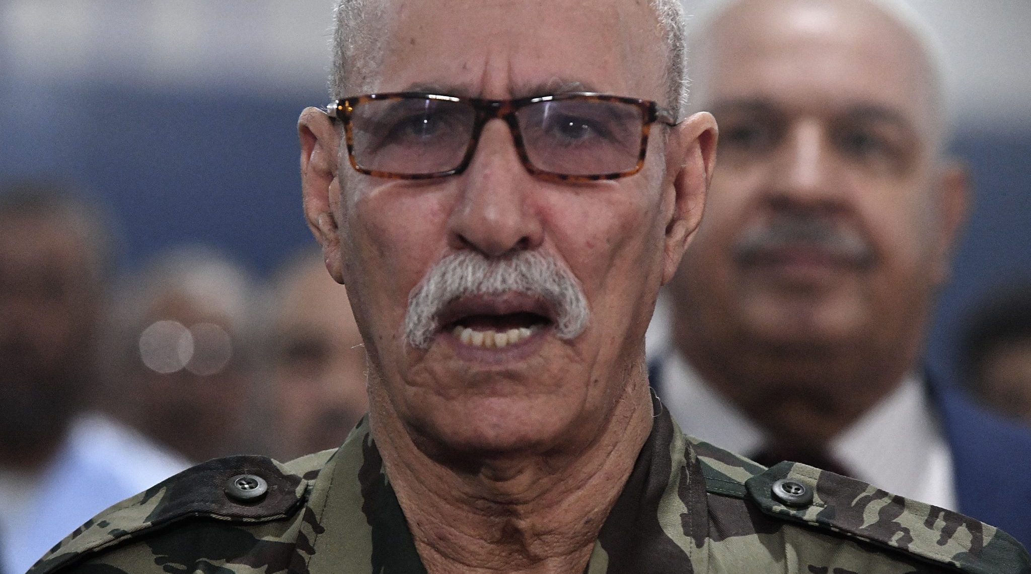 Le chef des séparatistes du Polisario Brahim Ghali