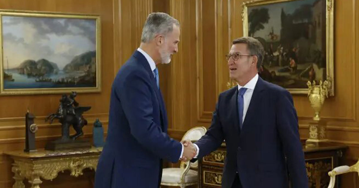 Espagne: le Roi Felipe VI propose Feijóo comme candidat à l'investiture
