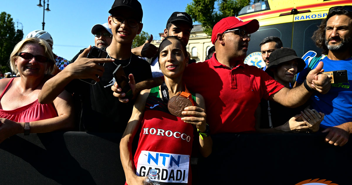fatima ezzahra gardadi remporte la medaille de bronze du marathon feminin 2