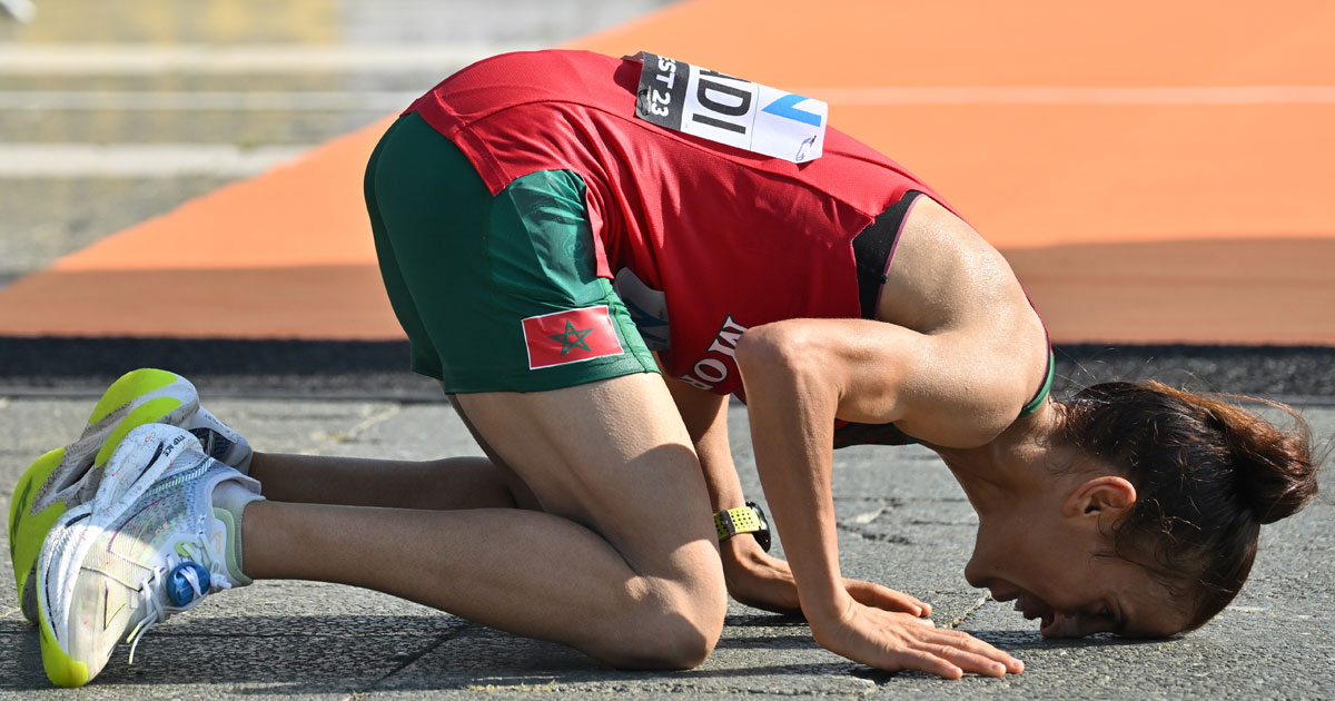 fatima ezzahra gardadi remporte la medaille de bronze du marathon feminin