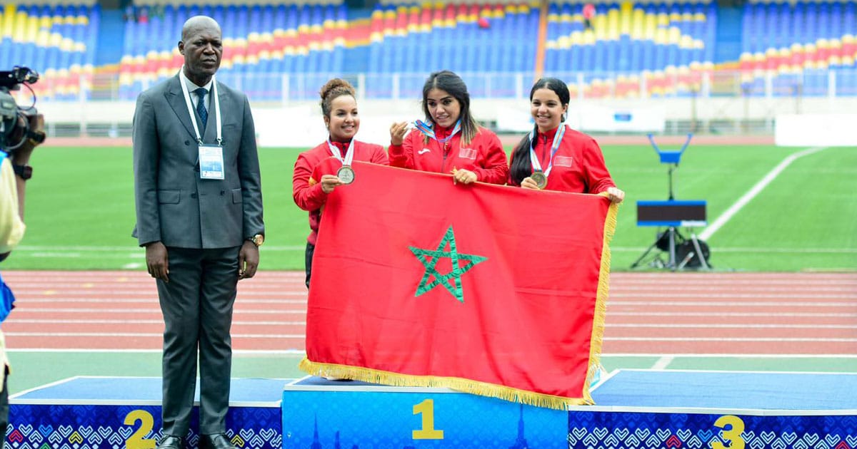 Jeux de la francophonie: les para-athlètes marocaines monopolisent le podium du lancer de disques