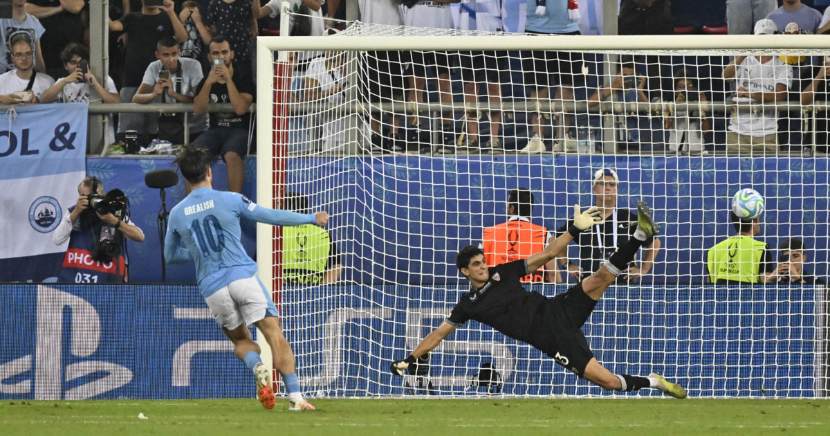 Manchester City remporte la Supercoupe d'Europe contre Séville aux tirs au but