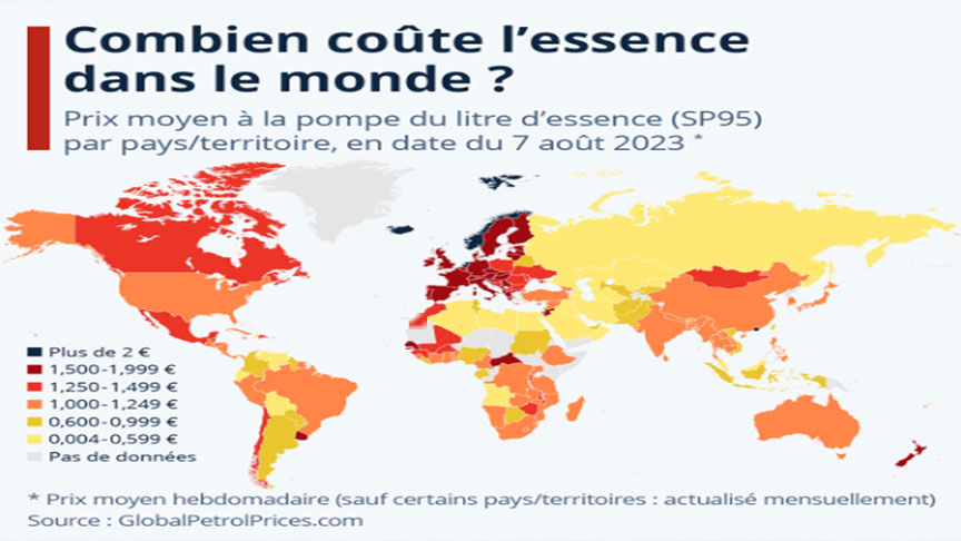 maroc le prix de l essence similaire a celui de l europe et du canada