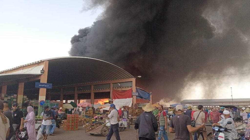 marrakech incendie marche de gros (3)