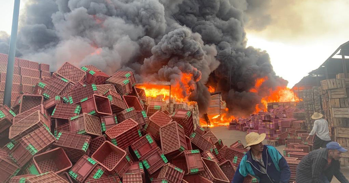 Vidéo. Marrakech : un énorme incendie s’est déclaré dans le marché de gros