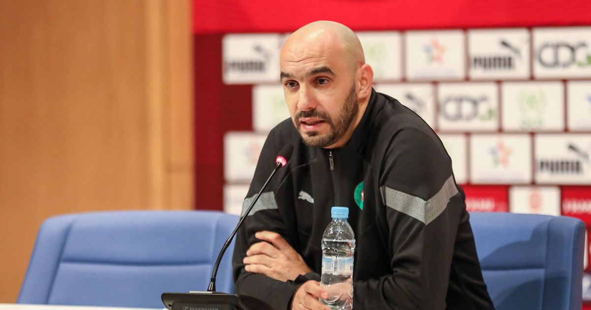 Foot: Les matchs contre le Liberia et le Burkina Faso, "une occasion pour découvrir de nouveaux jeunes joueurs" (Regragui)