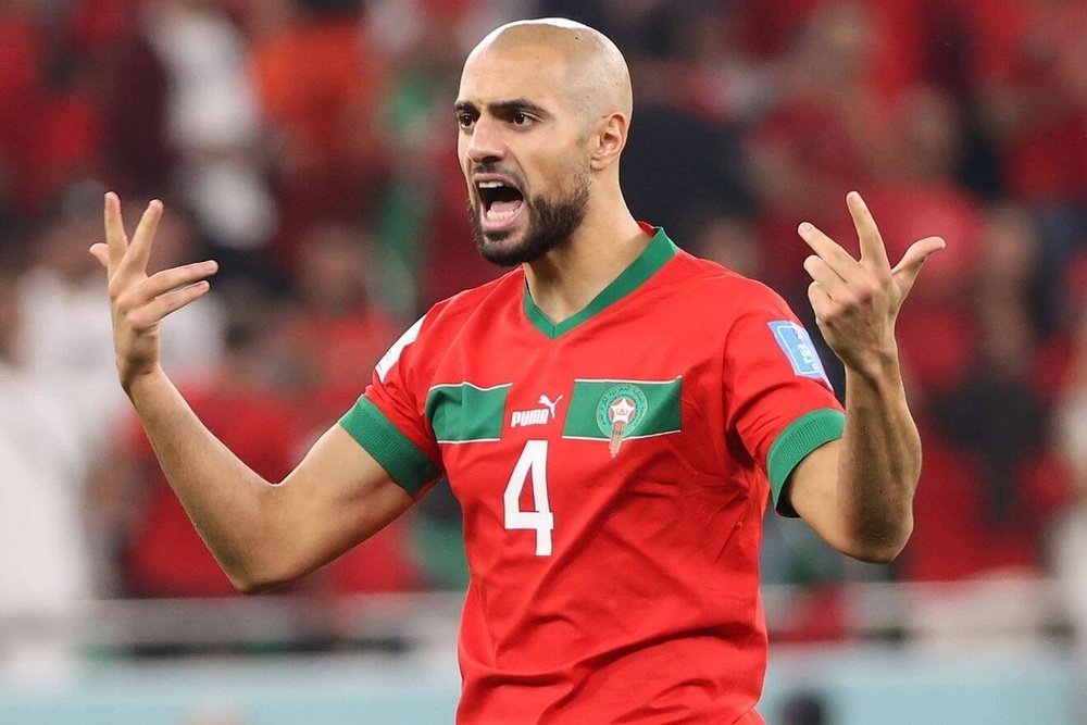 imagen de archivo de sofyan amrabat con marruecos en el mundial de catar 2022 efe