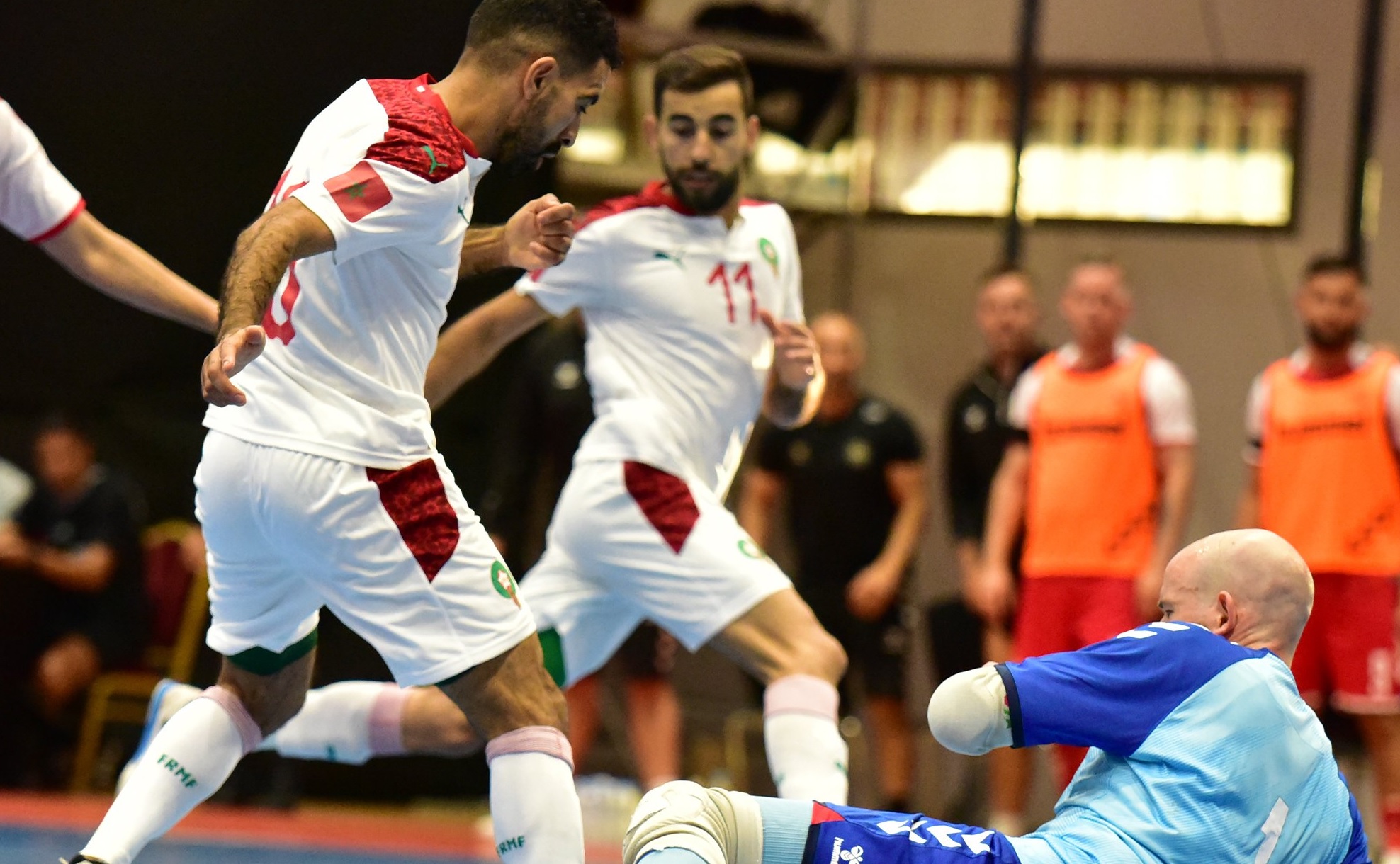 futsal maroc danemark amical