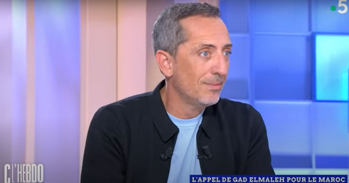 L’humoriste marocain Gad Elmaleh s’est montré on ne peut plus fier de sa marocanité samedi sur le plateau de l’émission «C l’Hebdo» sur France 5, invitant les Français à «s’inspirer du Maroc plutôt que de donner des leçons sur comment on doit être solidaire» pendant ces temps difficiles, après le séisme qui a frappé le Maroc le 8 septembre.