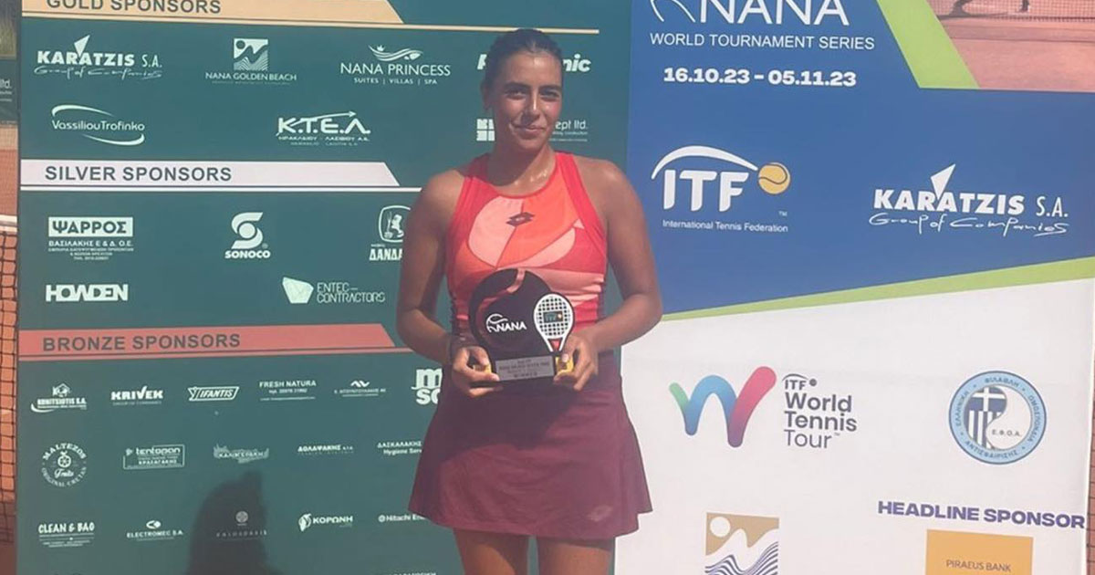 Tennis : La Marocaine Aya El Aouni remporte le tournoi d’Heraklion en Grèce