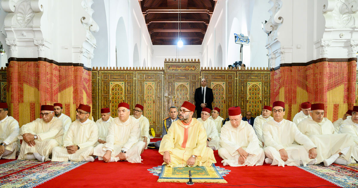 SM le Roi, Amir Al Mouminine, accomplit la prière du Vendredi à la mosquée "Hassan" à Rabat