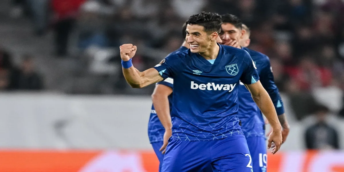 L'international marocain de West Ham, Nayef Aguerd.