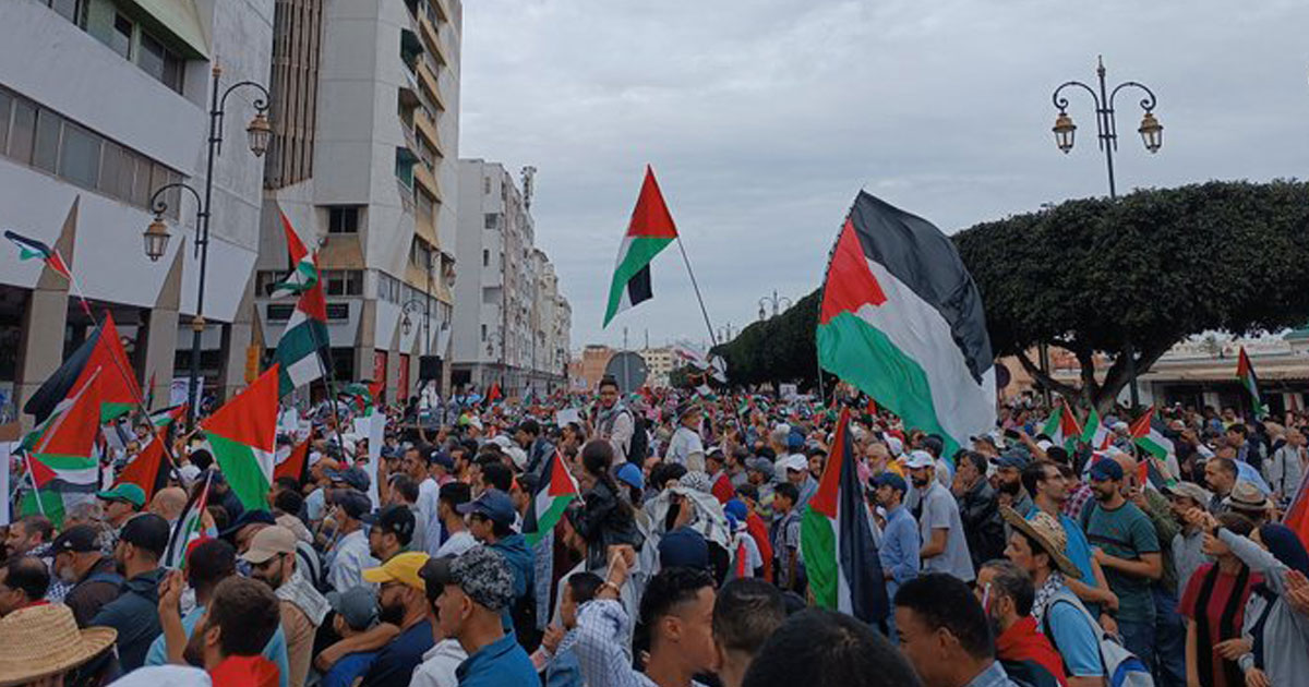 Vidéos. Rabat: une gigantesque manifestation de solidarité avec la Palestine