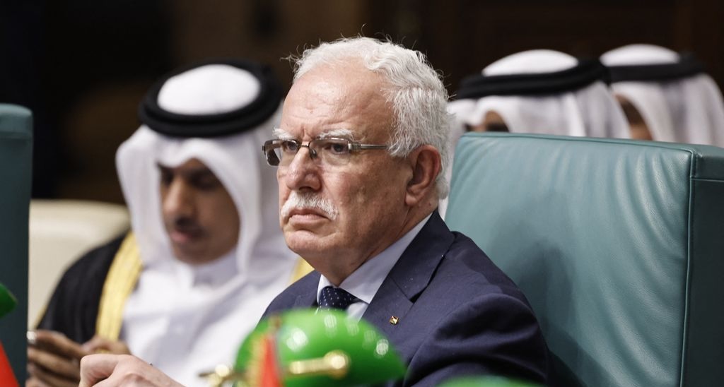 riyad al maliki ministre affaires étrangeres autorite palestinienne