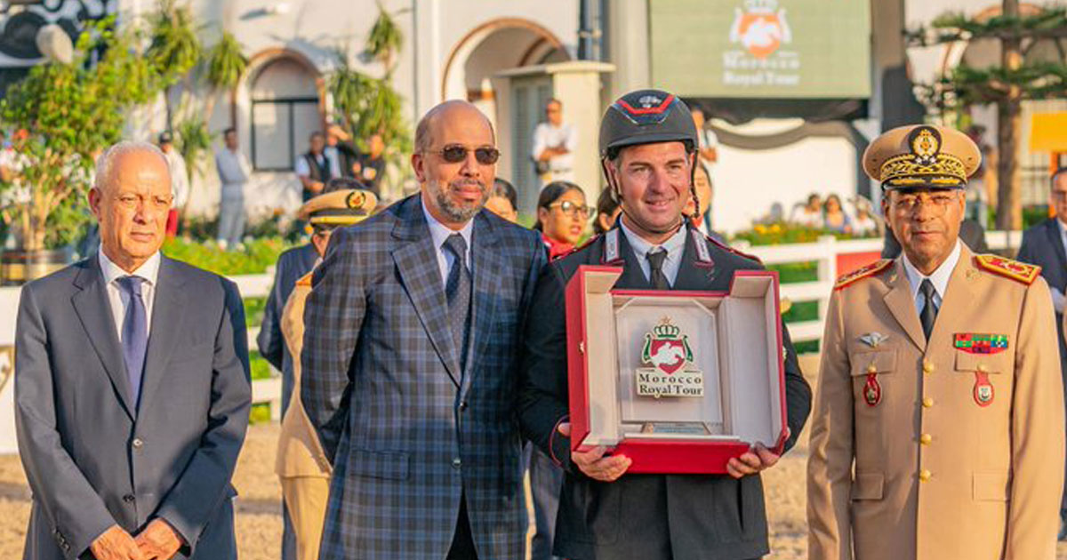 Morocco Royal Tour de saut d'obstacles (étape de Tétouan): Le cavalier italien Emanuele Gaudiano remporte le Prix SAR le Prince Héritier Moulay El Hassan
