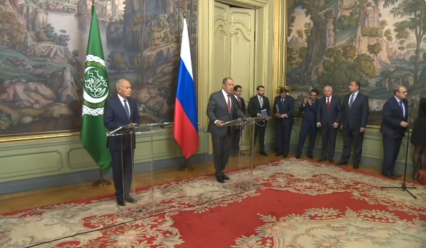 Sergey Lavrov Ahmed Aboul Gheit