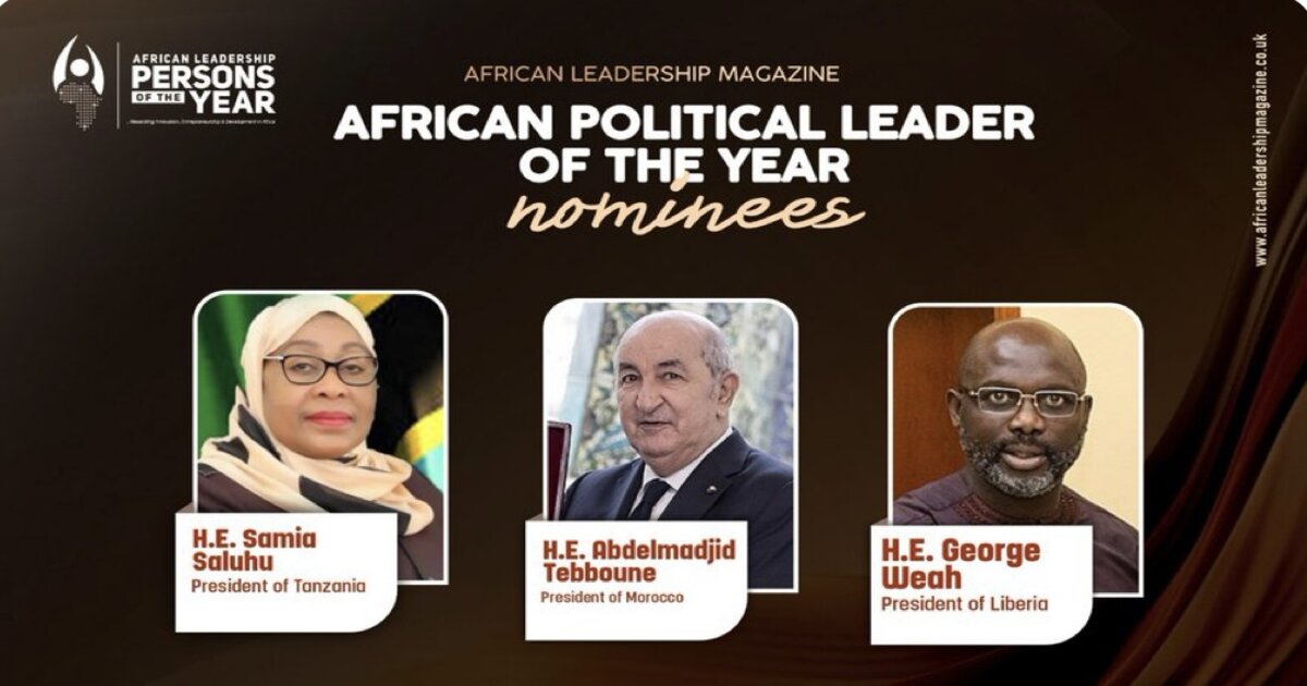 Abdelmajid Tebboune, "Président du Maroc" selon ce magazine panafricain. Capture d'écran
