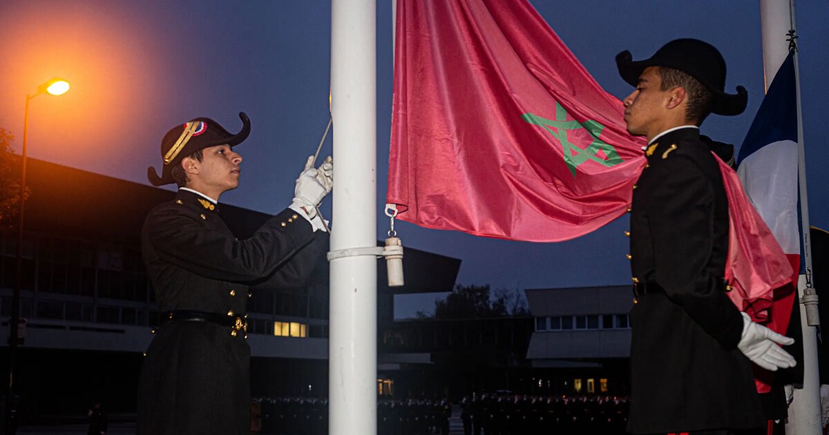 Cérémonie marquant la célébration des fêtes nationales du Maroc et du Liban, le mardi 05 novembre 2019 cour Vaneau. © École polytechnique