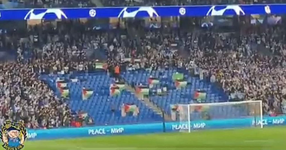 Vidéo. Les supporters de la Real Sociedad manifestent leur soutien à la Palestine