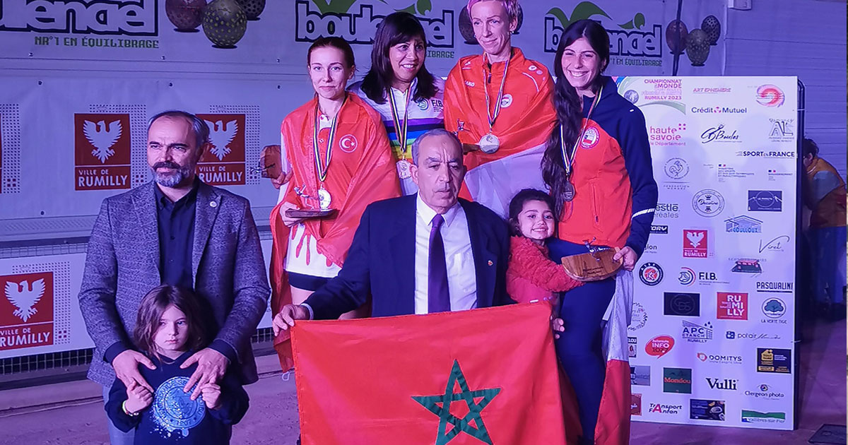 Sport-boules: la Marocaine Fatiha Targhaoui sacrée championne du monde dans l'épreuve du "tir de précision"