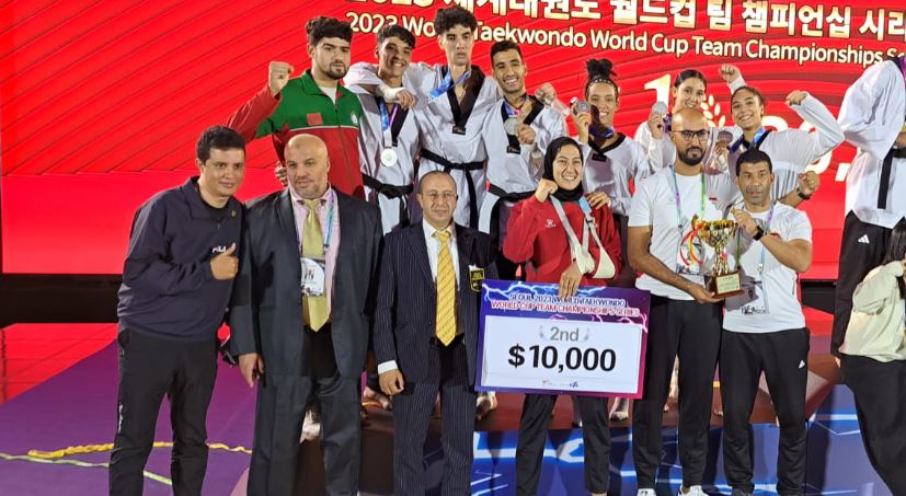 taekwondo equipe maroc vice championne monde2023