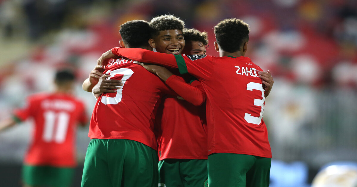 football 2023 under 17 africa cup of nations quarterfinal morocco v algeria constantine algeria